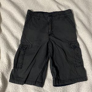 Black cargo shorts